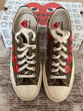 Converse Play Comme des Garcons Chuck Sneakers Taylor In Khaki